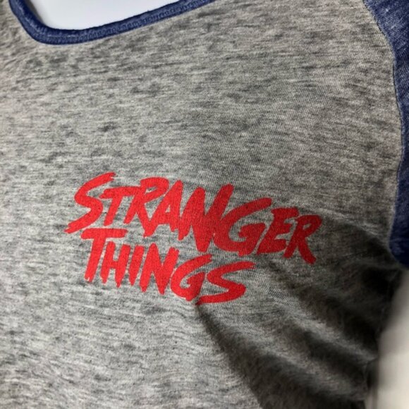 Stranger Things three quarter sleeve raglan tee - Picture 3 of 6